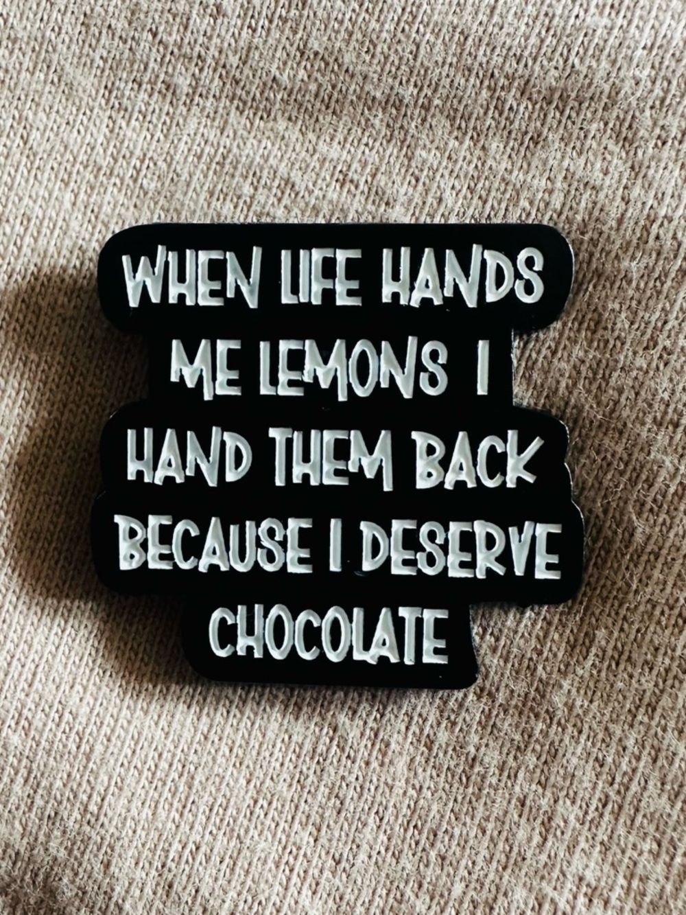 When Life Hands Me Lemons Enamel Pin